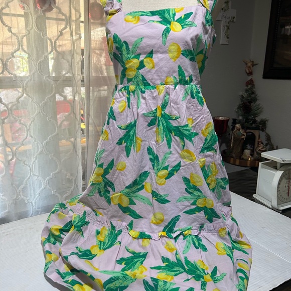 J. Crew Lemon Print High Low Dress - Picture 11 of 12